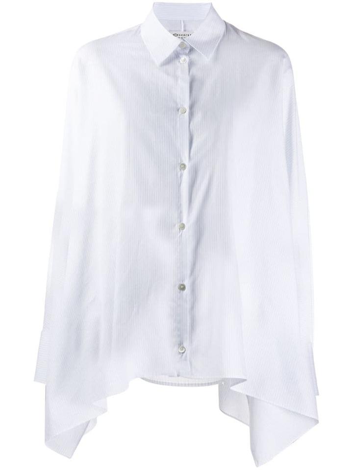 Maison Margiela Asymmetric Striped Shirt - White