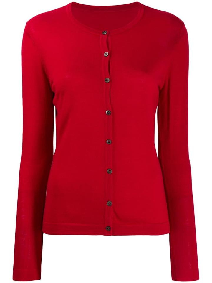 Sottomettimi Merino Wool Knitted Cardigan - Red