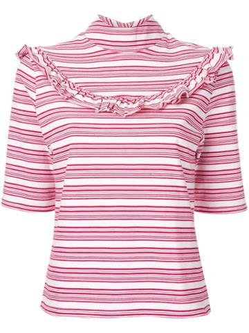 Fleamadonna Striped T-shirt, Women's, Size: Medium, Red, Cotton