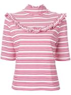 Fleamadonna Striped T-shirt, Women's, Size: Medium, Red, Cotton