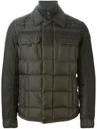 Moncler 'edward' Padded Jacket, Size: 1, Green, Polyamide/wool/feather Down