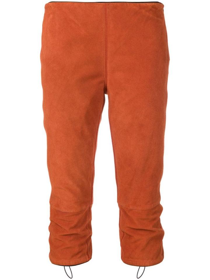 Prada Pre-owned Cropped Fitted Trousers - Orange