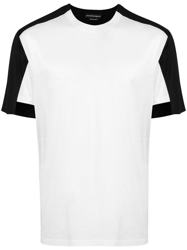 Alexander Mcqueen Colour-block T-shirt - White