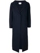 Enföld Button Up Overcoat - Blue