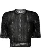 M Missoni Short Sleeved Rollneck Jumper - Black