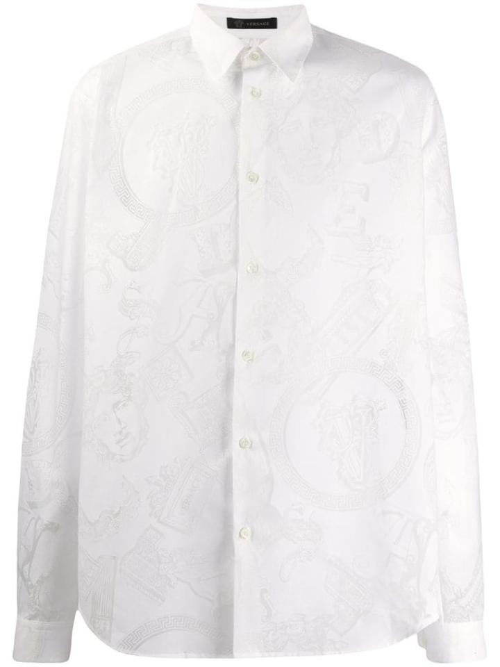 Versace Medusa Printed Shirt - White