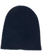 Roberto Collina Cashmere Knitted Beanie - Blue