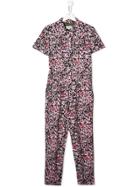 Zadig & Voltaire Kids Splattered Print Jumpsuit - Pink