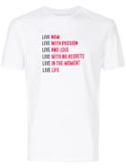 Neil Barrett Slogan Print T-shirt - White