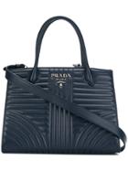 Prada Diagramme Tote - Blue