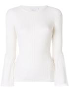 3.1 Phillip Lim Ribbed Long-sleeve Sweater - White