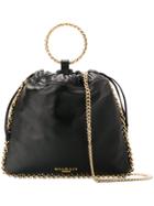 Balmain Chain Trimmed Logo Bag - Black
