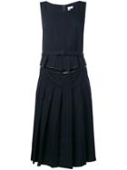 Comme Des Garçons Pleated Dress - Blue