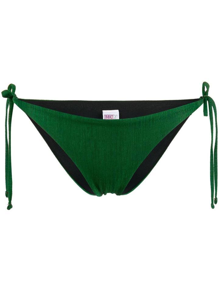 Mc2 Saint Barth Side-tied Bikini Bottoms - Green
