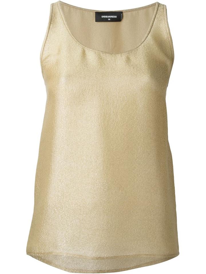 Dsquared2 Sleeveless Top, Women's, Size: 40, Grey, Silk/polyamide