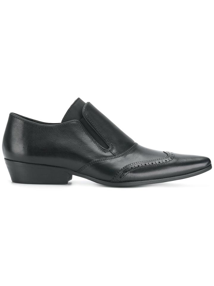 Haider Ackermann Pointed Slip On Brogues - Black