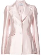 Gabriela Hearst Serge Blazer - Pink & Purple