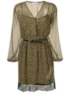 Liu Jo Leopard Print Dress - Brown