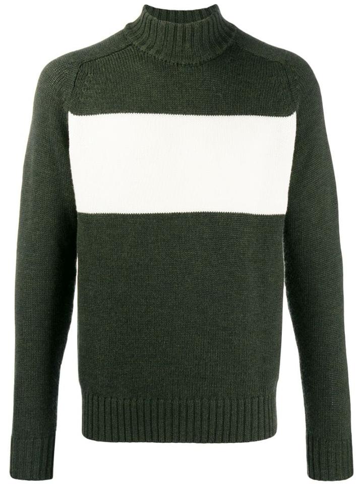 Woolrich Block Panel Jumper - Green