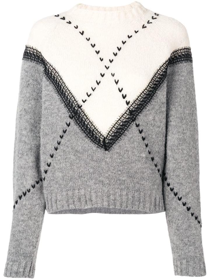 Philosophy Di Lorenzo Serafini Two-tone Jumper - Grey
