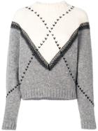Philosophy Di Lorenzo Serafini Two-tone Jumper - Grey
