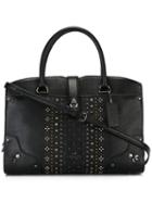Coach Studded Tote, Women's, Black, Leather/metal (other)