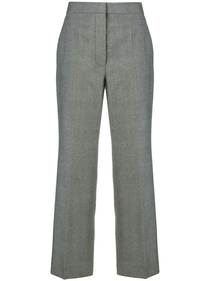 Stella Mccartney High Waisted Cropped Trousers - Grey