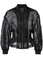 Cushnie Lace Detail Jacket - Black