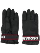 Dsquared2 Logo Strap Gloves - Black