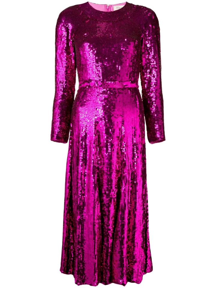 Temperley London Ray Sequin Dress - Pink