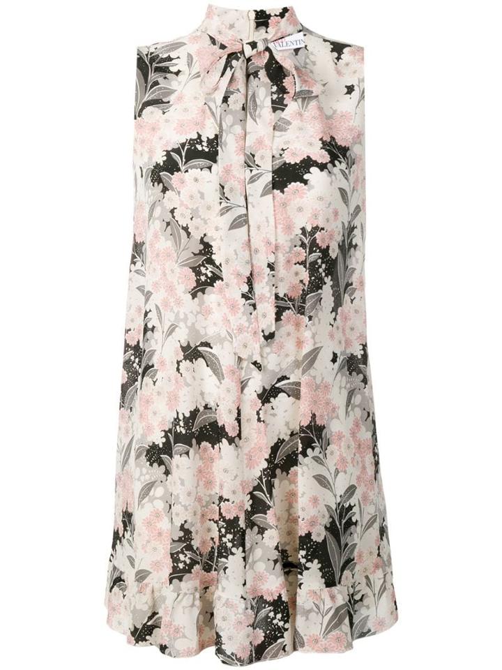 Red Valentino Flower-print Mini Dress - Pink