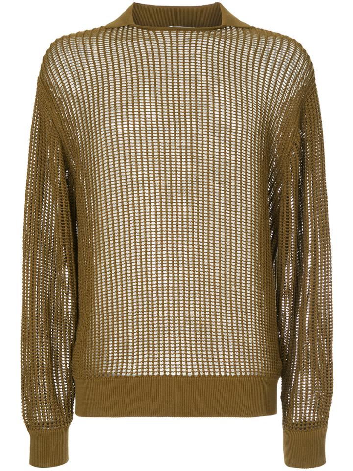 H Beauty & Youth Open Knit Jumper - Brown