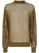 H Beauty & Youth Open Knit Jumper - Brown