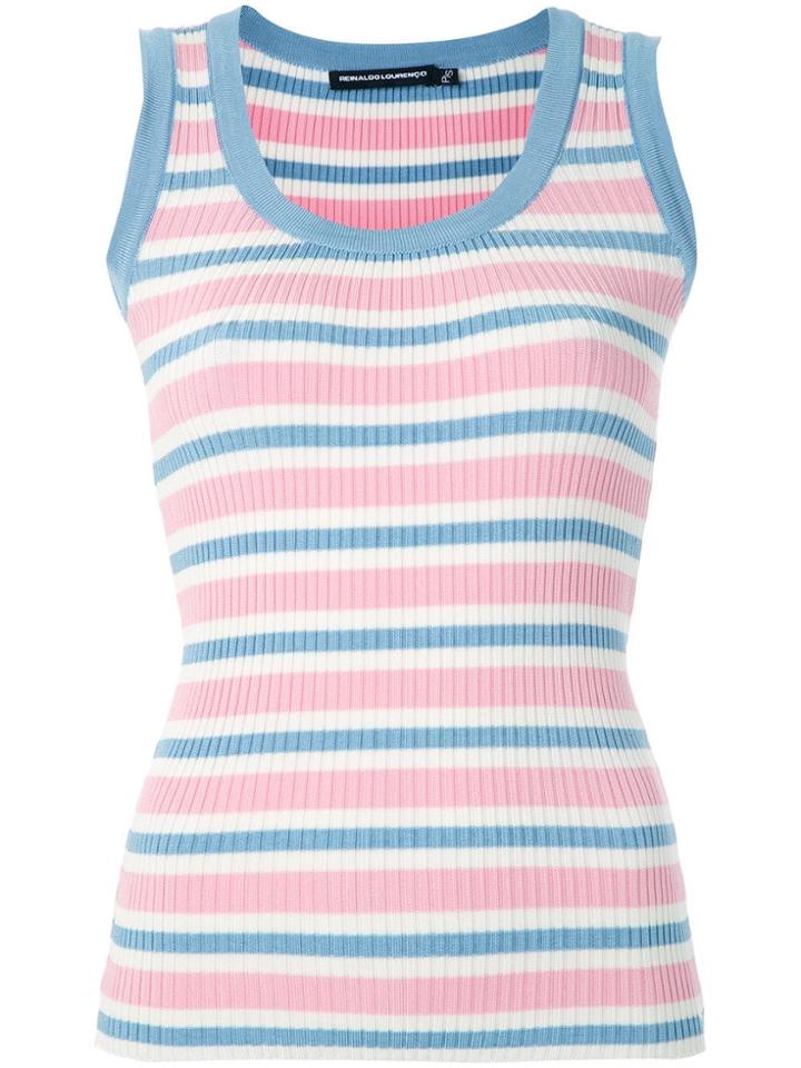 Reinaldo Lourenço Striped Knit Tank - Multicolour