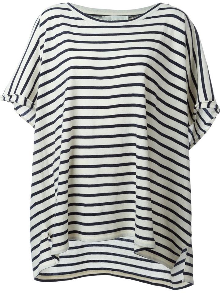 Faith Connexion Striped Oversized Blouse