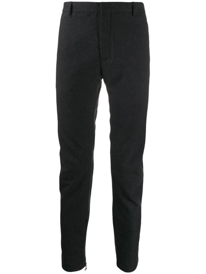 Lanvin Houndstooth Biker Trousers - Black