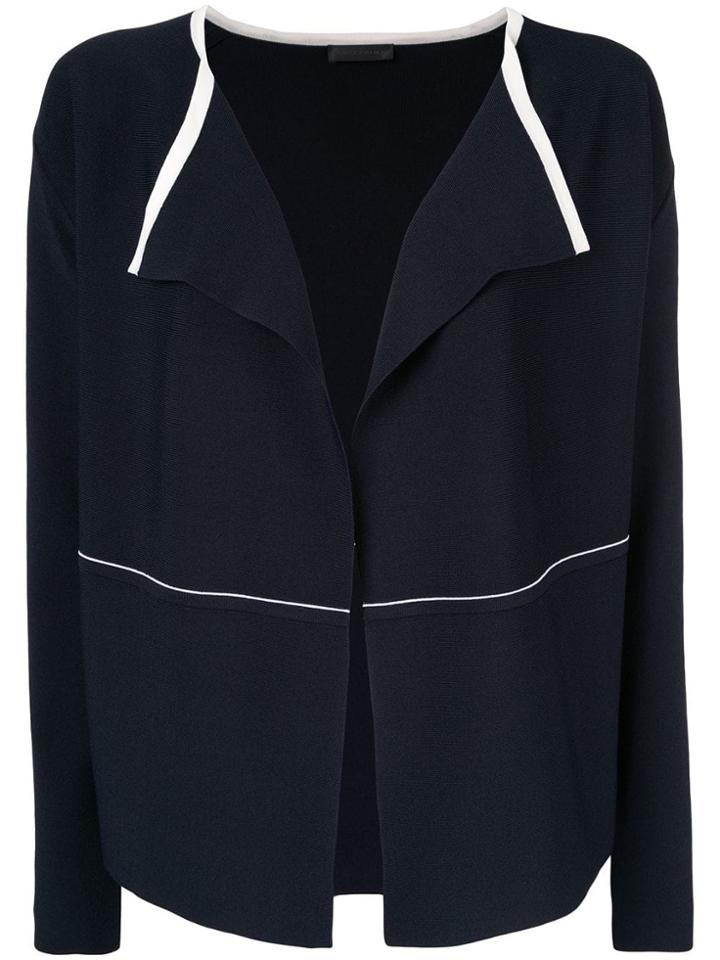 Anteprima Contrast Piping Cardigan - Black