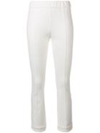 Twin-set Elasticated Slim Trousers - White