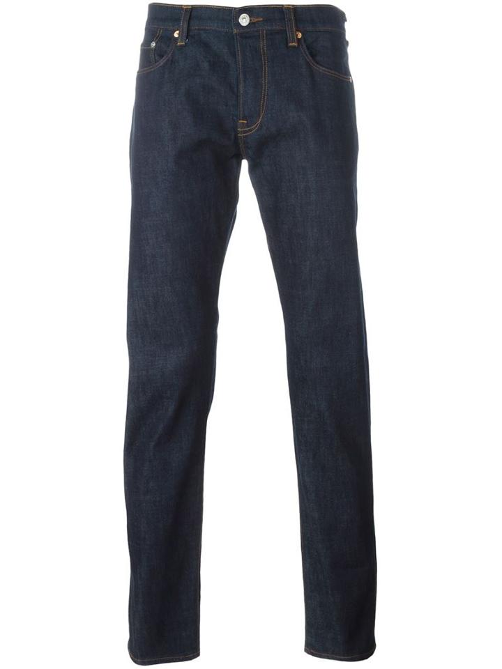 Paul Smith Jeans Straight Leg Jeans, Men's, Size: 36, Blue, Cotton/polyurethane
