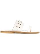 Solange Double-strap Sandals - White