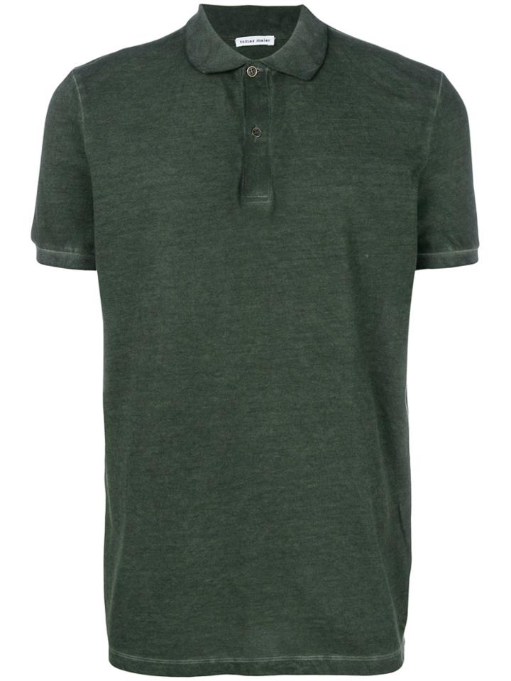 Tomas Maier Overdyed Piquet Polo - Green