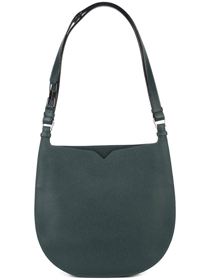 Valextra Hobo Shoulder Bag - Green