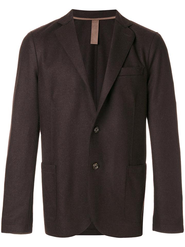 Eleventy - Patch Pocket Blazer - Men - Polyamide/acetate/wool/polybutylene Terephthalate (pbt) - 46, Brown, Polyamide/acetate/wool/polybutylene Terephthalate (pbt)