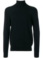 Laneus Turtleneck Fine Knit Sweater - Black