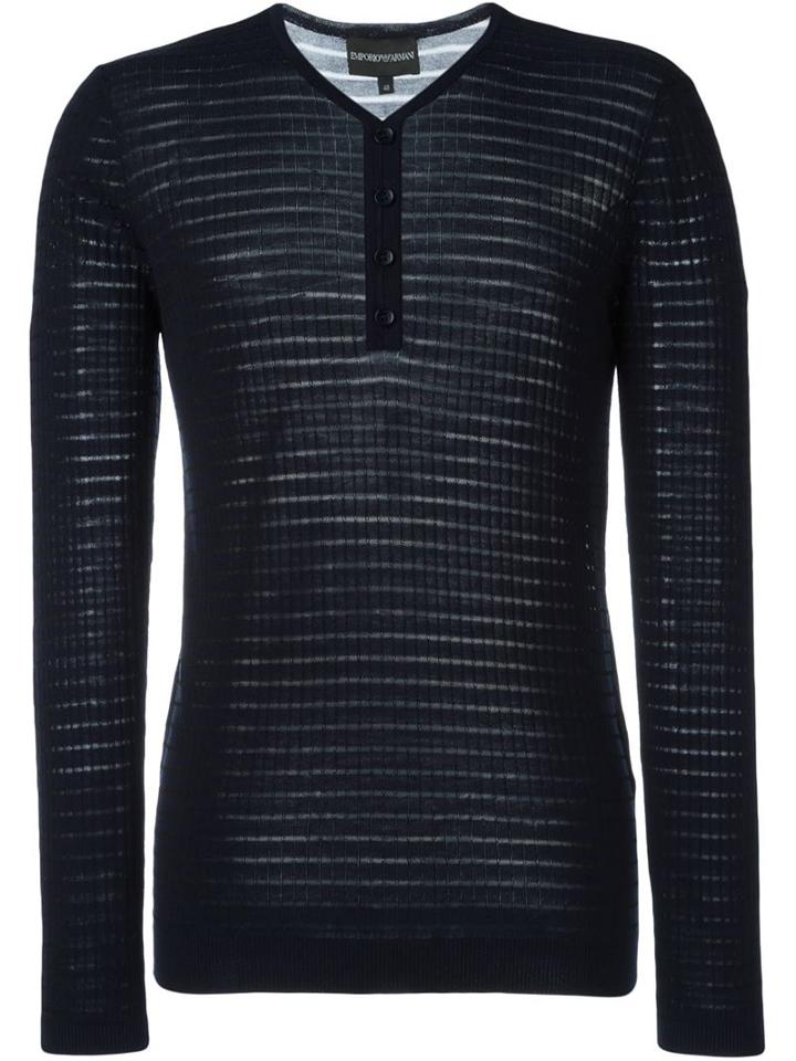 Emporio Armani V-neck Fine Knit Sweater