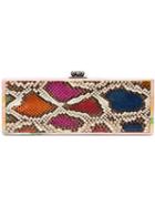 Edie Parker Snakeskin Effect Clutch