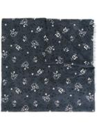 Paul & Joe Floral Print Scarf, Adult Unisex, Blue, Modal