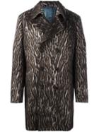Etro Leopard Print Double Breasted Coat