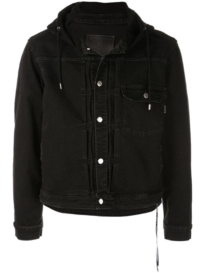 Mastermind World Hooded Denim Jacket - Black