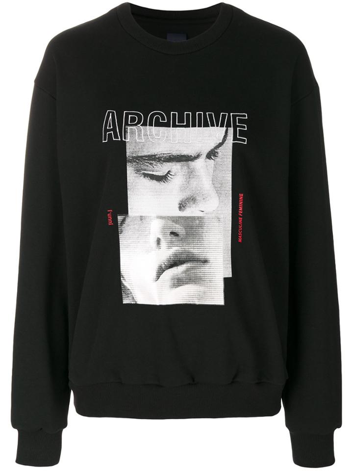 Juun.j Archive Long-sleeved Jumper - Black